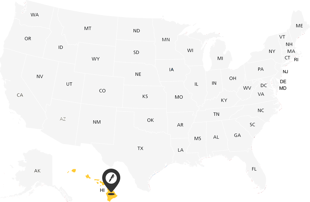 Hawaii Notary Map