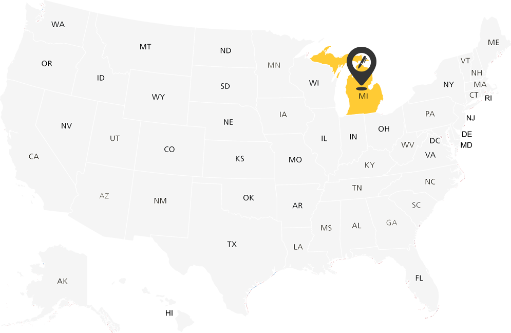 Michigan Notary Map